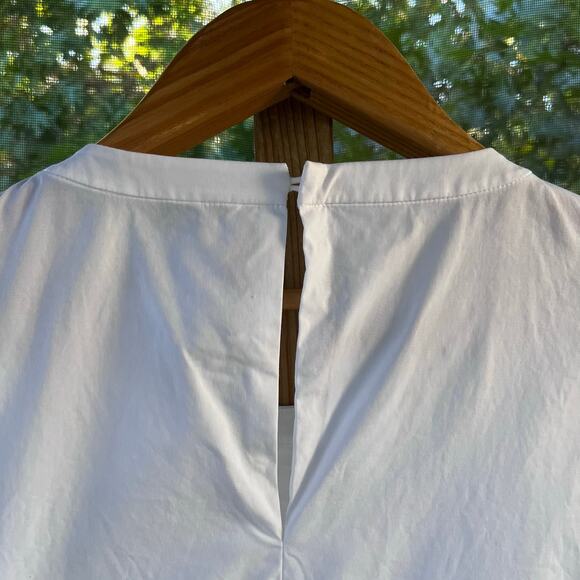 Kate Spade Women's White Ruffled Front Sleeveless Top Size 8 - Picture 4 of 6